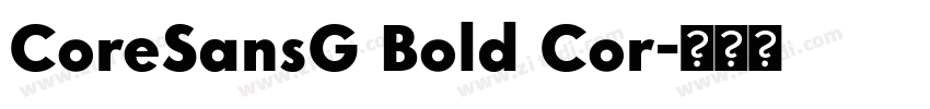 CoreSansG Bold Cor字体转换